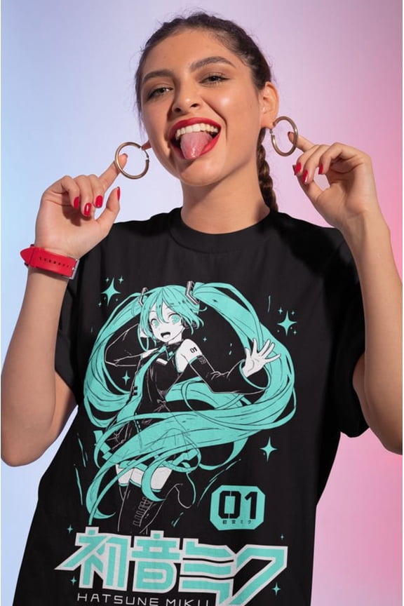 Hatsune Miku Tshirt / Fire Style / Streetwear / Japan Style / Unisex
