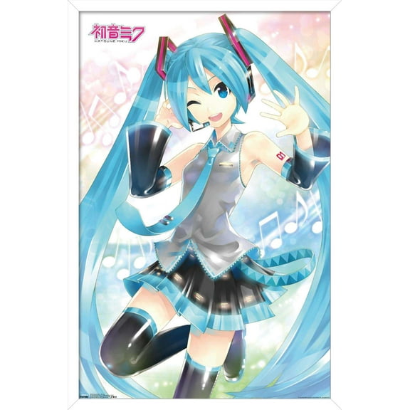 Hatsune Miku - WaVing Wall Poster, 22.375" x 34", Framed