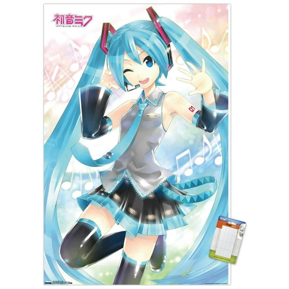 Hatsune Miku - WaVing Wall Poster, 22.375" x 34"