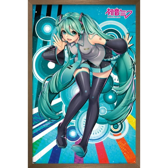 Hatsune Miku - Whisper Wall Poster, 14.725" x 22.375", Framed