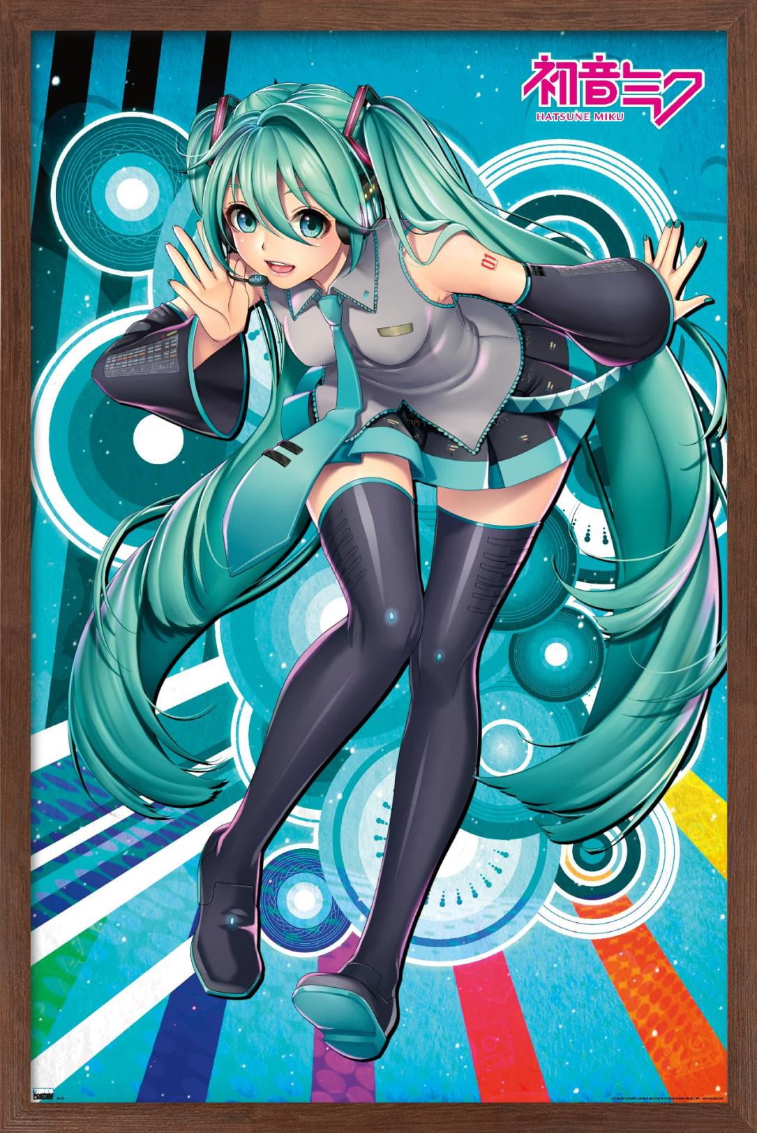 Hatsune Miku - Whisper Wall Poster, 22.375" x 34", Framed