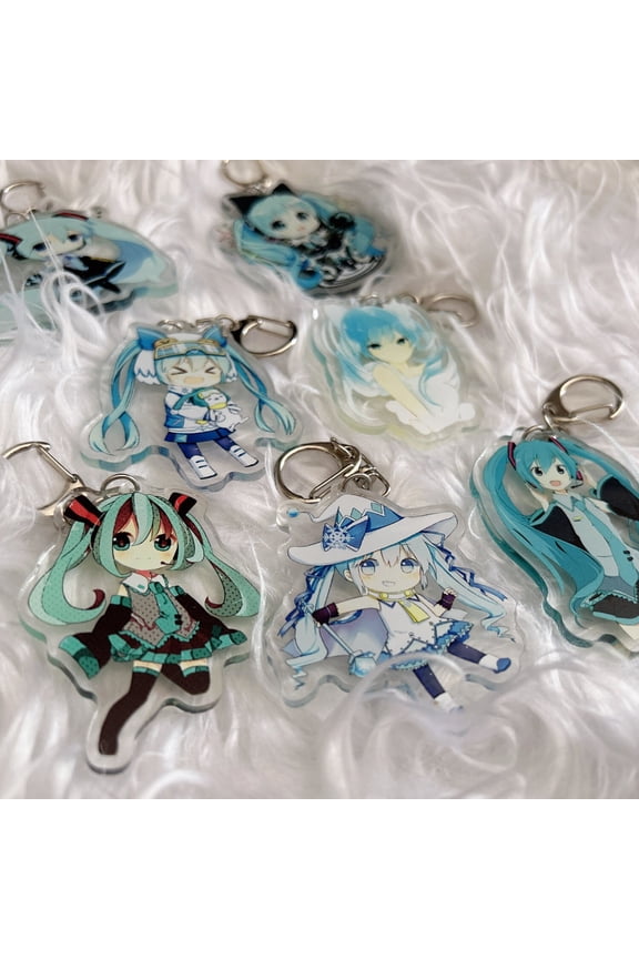Hatsune miku acrylic keychains (1 keychain)