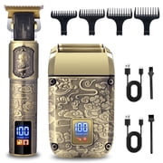 Hatteker Foil Shaver & Hair Trimmer Kit for Men - Hair Clipper Cordless Head & Beard Grooming Set