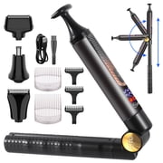 Hatteker Hair Clipper 4-in-1 Kit Mens Razor Nose and Ear Trimmer Cordless Hair Clipper Waterproof LED Display