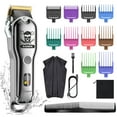 thumbnail image 1 of Hatteker Hair Cutting Kit Pro Hair Clippers for Men Professional Barber Clippers IPX7 Waterproof Cordless Hair Trimmer with Barber Cape, 1 of 7