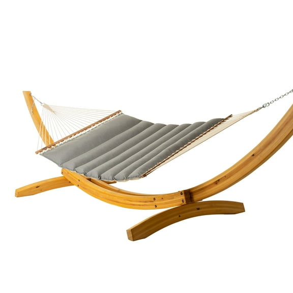 Hatteras Hammocks 13 ft L x 55 in W Sunbrella Pillowtop Hammock - Cast Slate