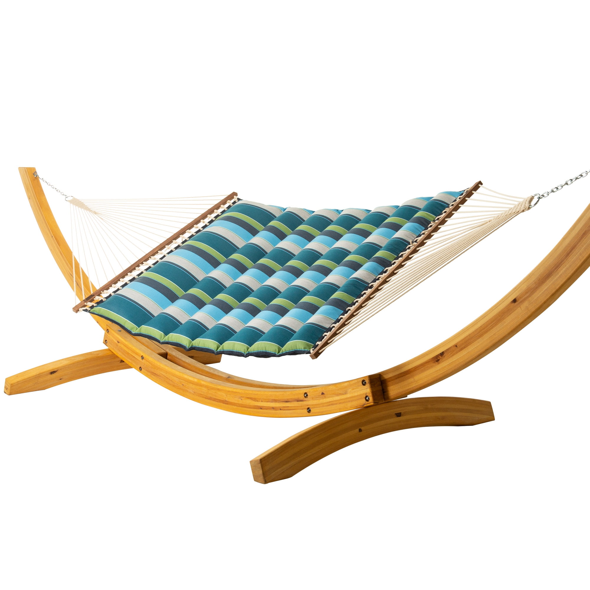 Hatteras Hammocks 13 ft L x 55 in W Sunbrella Pillowtop Hammock - Expand Calypso
