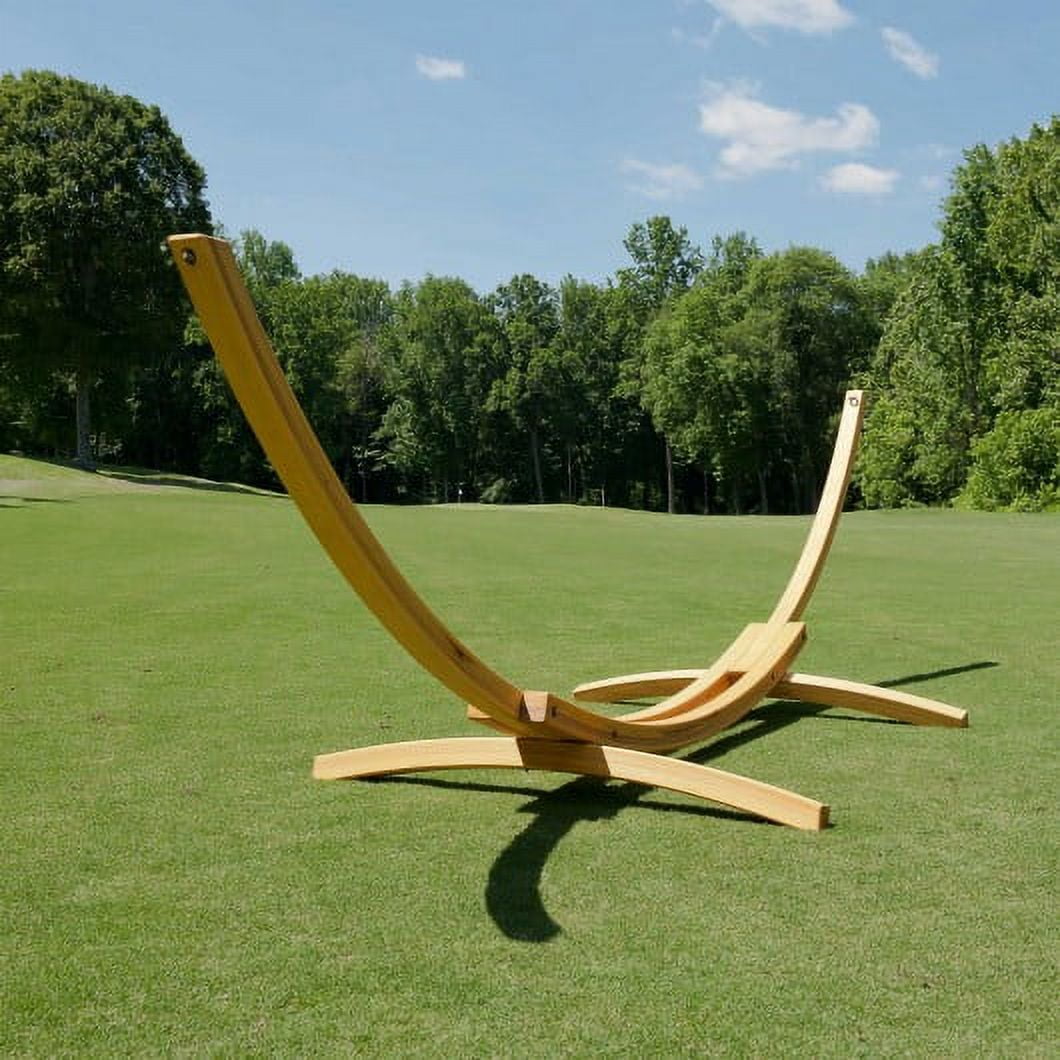 15 ft. Natural Cypress Wood Arc Hammock Stand