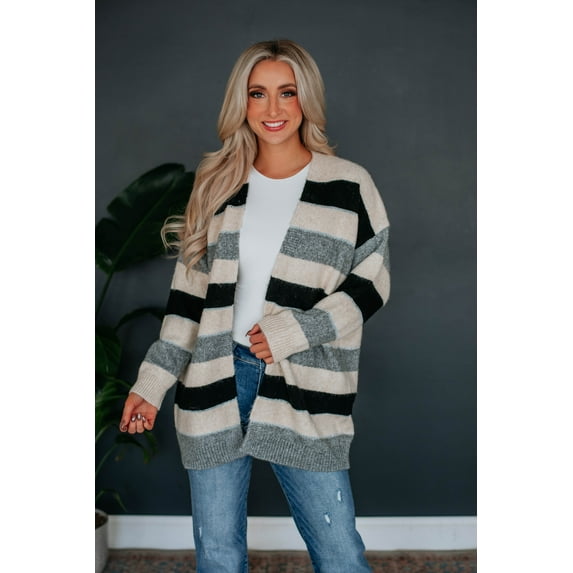 Hattie Striped Cardigan