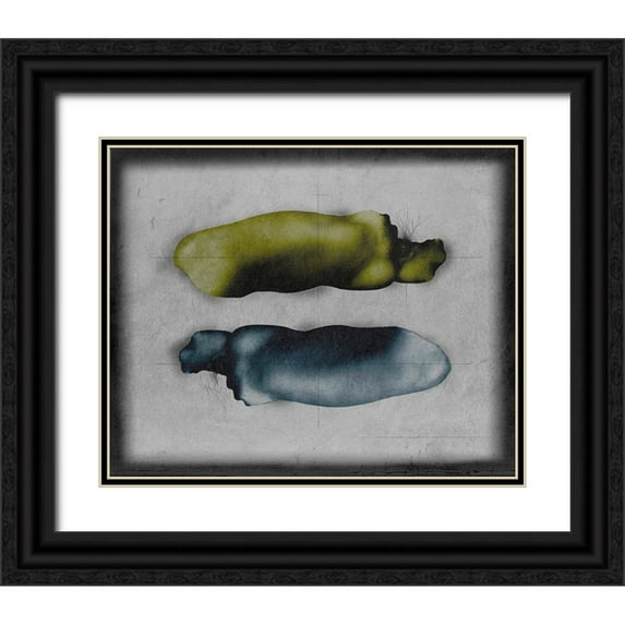 Hattori, Fuyuki 31x26 Black Ornate Wood Framed with Double Matting Museum Art Print Titled - Soft Bone