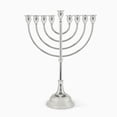 thumbnail image 1 of Hatzorfim Menorah Silver-Plated, 1 of 3