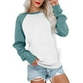 thumbnail image 1 of Hauaitttt 2023 Women's Hoodless Pullover Hatless Sweatershirt Sports Casual Top Letter Printing Color Half Hoodies Women Jacket Womens Fashion Winged Sweater Women Distressed Sweatshirt Blouse Top, 1 of 3