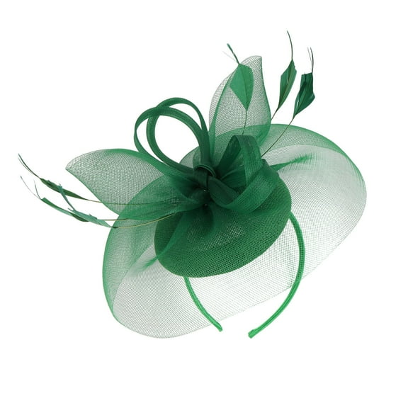 Hauaitttt 2025 Fascinator Hat Flower Feather Mesh Tea Party Hairband for Women Mom Headband Headbands for Men Fashion Head Sweat Bands for Men Headband Wire Headbands Wide Head Wrap Men Headband Knot