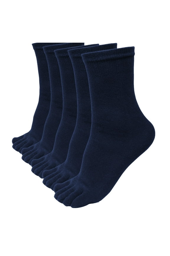 5 Pairs Men Sports Running Five Finger Toe Socks Elastic Short Soild Socks Specified Technologies with Women S Socks Woman Socks Adult Low Cut Tab Socks Cycling Socks Socks for Teens Socks