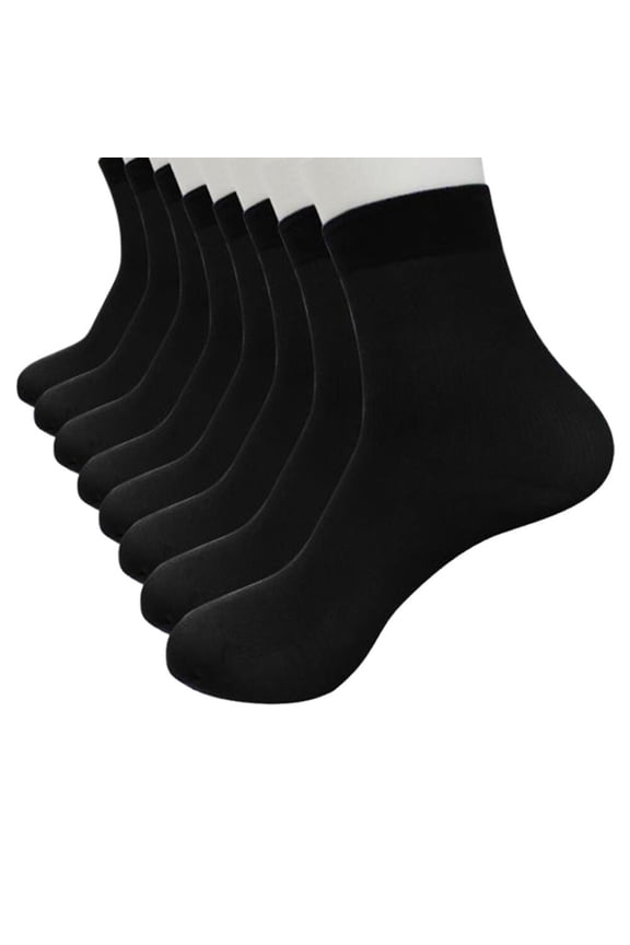 8 Pairs Fiber -thin Elastic Short Silk Stockings Men Socks plus Size Compression Socks Wide Calf Slipper Socks for Men Socks Women Compression Warm Socks for Women Twin Six Socks Warm Socks