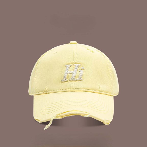 Hauaitttt Adjustable Oversized Baseball Cap with Extended Brim Deep Bill Hat for Women Fashionable Sun Hat Baseball Cap Denim Nylon Panel Hat Keeping It Reel Hat Cool Hard Hats for Men Notch Gear Hat