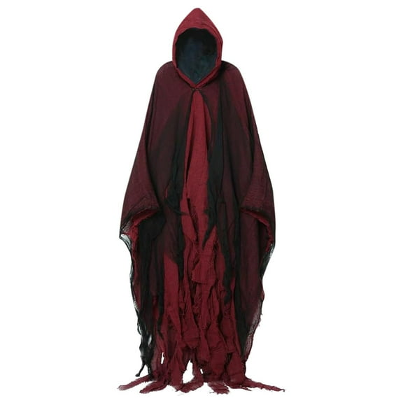 Hauaitttt Adult Cloak Witch Cloak Grim Scary Prank Props Wool Scarf Women Travel Wrap Womens Evening Wrap Fringe Wrap Shawl Dress Shawl for Women Scarf with Sleeves for Women plus Jacket Dress Scarf