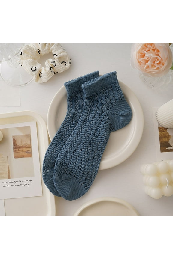 Ankle Net Socks for Women Summer Thin Breathable Mesh Socks for Girls No Show Low Cut Short Socks Bulk Socks for Women Teal Athletic Socks Stocking Socks Extended Size Womens Socks Thick