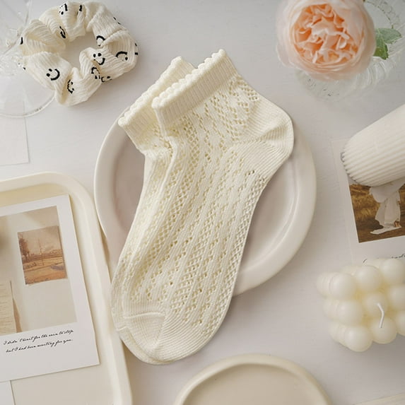 Hauaitttt Ankle Net Socks for Women Summer Thin Breathable Mesh Socks for Girls No Show Low Cut Short Socks Bulk Socks for Women Teal Athletic Socks Stocking Socks Extended Size Womens Socks Thick