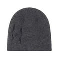 thumbnail image 1 of Hauaitttt Autumn and Winter Outdoor MenFashion Casual Personality Warm Thick Woolen Hat Knitted Hat Trapper Hat Leather Warm Head Gear Men Warm Weather Gear for Men Leather Winter Hats for Men, 1 of 2