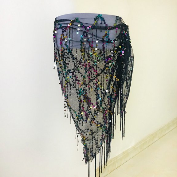 Hauaitttt Belly Dance Waist Chain Women Training Clothing Scarf Beginner Triangle Scarf Tassel Belt Waist Seal Dark Leather Dress Belt Mens Dress Belts Belt for Young Men Helms Belt Leather Belts