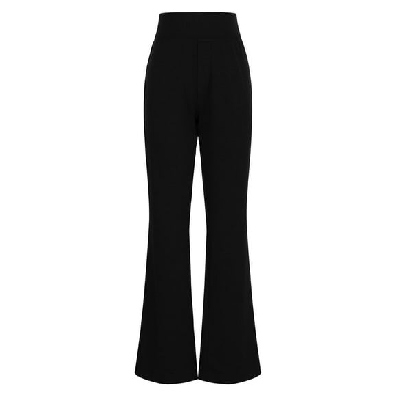 Hauaitttt Bootcut Dress Pants for Women Solid High Waisted Straight Pant Regular Business Casual Work Trousers with Pockets Womens Casual Pants Petite Beautiful Clothes for Women Tan Dress Pants for