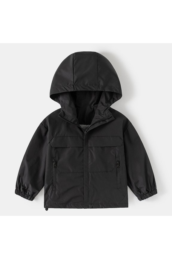 Boys Windbreaker Jacket for Kids Lightweight Hooded Zipper Coat Outdoor Casual School Jacket for Boys Age 2 To 13 Years Carboy Coat Youth Wind Shirt Boy Coat Jacket Kids Warm Jackets Boys
