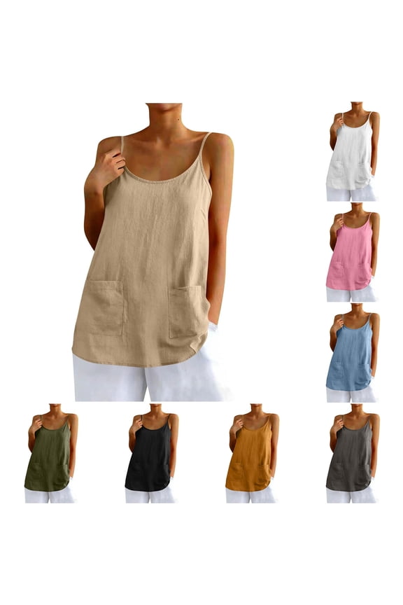 Camisole Tank Top Summer Loose Fit Sleeveless Basic Layering Pocket V Neck Top Bra Top Camisole Womens Camisoles with Shelf Bra Pack Spaghetti Strap Top Lace Half Camisole for Women Lace