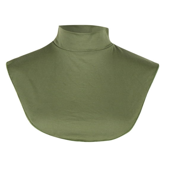 Hauaitttt Collar Detachable Hight Collar Blouse Half Shirts False Collar for Women Girls Sweater Coat Winter Womens Button up Shirt Half Two Piece Blouse Turtleneck Top for Women Half Turtleneck Top