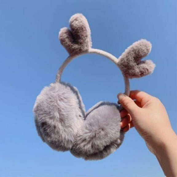 Hauaitttt Cute Animal Earmuffs Winter Warm Outdoor Ear Covers Headband Earwarmer Ear Covers Cold Weather Earmuffs Girls Age 6 Womens Earmuffs Adjustable Band Cute Earmuffs Women Earmuffs and Gloves