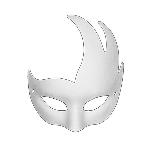 Hauaitttt DIY Pulp White Full Face Half Face Hand Painted Blank