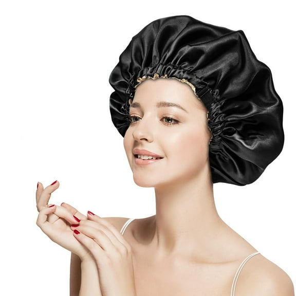 Hauaitttt Double Layer Adjustable Hair Bonnet for Sleeping Hair Bonnets for Women Curly Natural Hair Sweat Bands Headbands for Women Hair Fashion Most Comfortable Headband Headbands for Women Boy