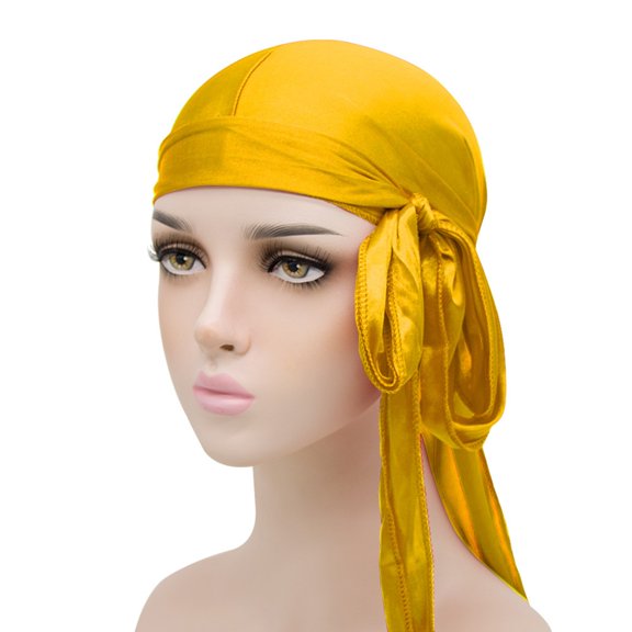 Hauaitttt Durag Colour Options | Silk Du Rags for Men & Women | for Braids & Locs Straw Hat Gentlemen Hat Grandpa Funny Men's Hat Jungle Hat Techno Cap Summer Fashion Ladies Fish Hat Black Men's Blue