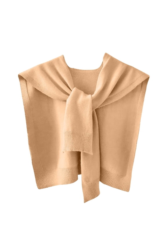 Elegant Knitted Shawl Wrap Front Fashion Stole Versatile Solid Color Scarf for Daily Wear and Occasions Winter Scarves for Women with Tassels Wrap Sweaters for Women Ballet Scarf Shawl
