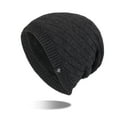 thumbnail image 1 of Hauaitttt Fashion Couples Women Men Sport Style Solid Stripe Keep Warm Winter Outdoor Knitted Hats Rabbit Ears Hat Men Trainman Hat Hat Men Leather Winter Toboggan Men Mens Cold Weather Caps Winter, 1 of 4