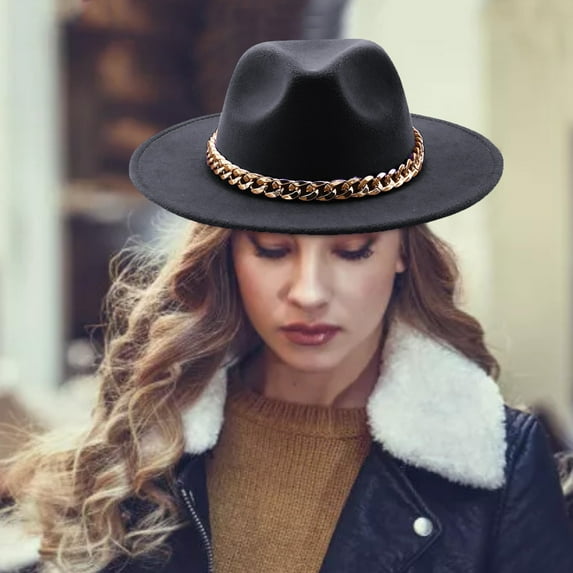 Hauaitttt Fashionable Fedora Fedoras Men Wide for Women Dress Hat Women and Hats Baseball Caps Neon Purse Outdoor Hat Solar Hats for Men Vent Hats for Men Solar Fan Womens Beach Fedora Hat Women s