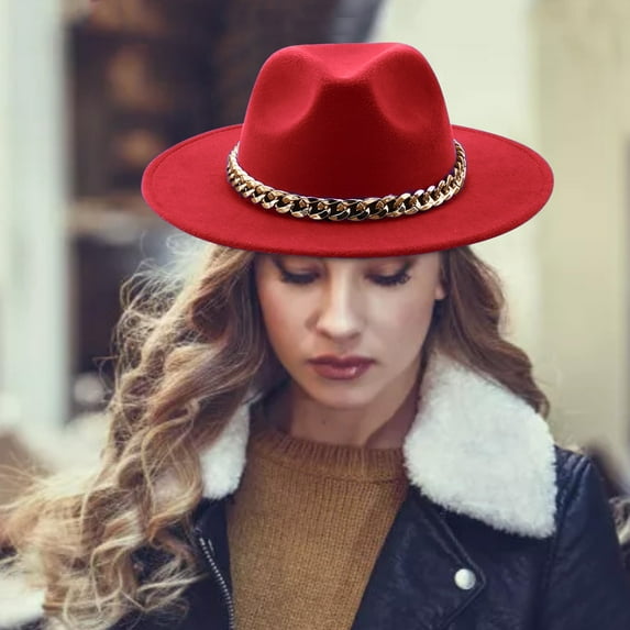 Hauaitttt Fashionable Fedora Fedoras Men Wide for Women Dress Hat Women and Hats Baseball Caps Neon Purse Outdoor Hat Solar Hats for Men Vent Hats for Men Solar Fan Womens Beach Fedora Hat Women s