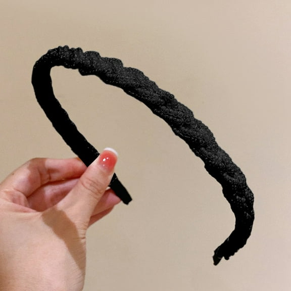 Hauaitttt Fashionable Headband for Women Non Hair Band Stretchable Head Wrap for Daily Use Comfortable Hair Accessories for All Seasons Thin Athletic Headbands 90s Male Hairband Womens Knotted