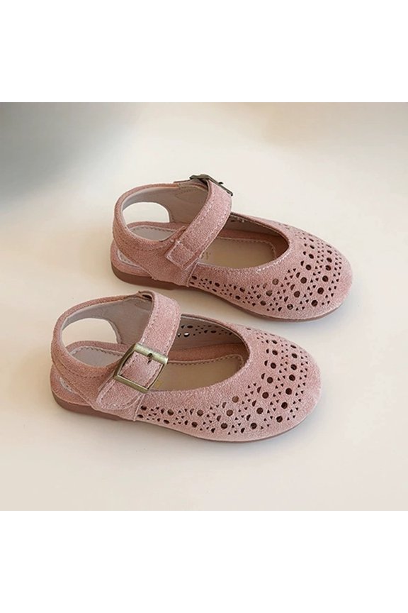 Girls Flat Style Sandals Breathable Openwork Closed Toe Summer Casual Footwear for Toddler and Slide Lids Girls Wedding Sandals Rose for Girls Rhinestone Thick Heel Sandals Funky Monkey