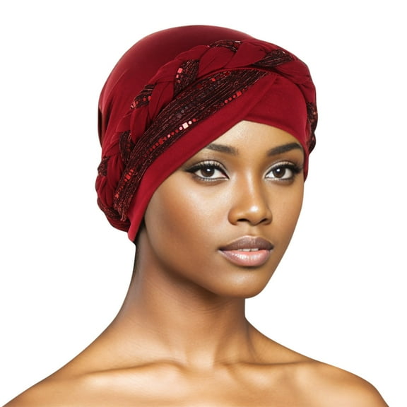 Hauaitttt Head Hat Cap Ethnic Bohemian Floral Hair Cover Wrap Turban Headwear Turban Cap Pleated Hat Leopard Headbands for Girls Metal Headband for Men Foam Headband Wrap Headband Head Head Bands