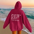 thumbnail image 1 of Hauaitttt Hoodies for Women Word Graphic Sweatshirts for Women Vintage Hoodie Trendy Sweatshirts Preppy Clothes Long Sleeve Sweatshirt Tops Women Pullover Women Zipper Hoodie Pullover Sweatshirt Long, 1 of 4