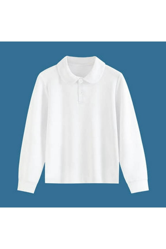 Kids Girls Long Sleeve Round Neck T Shirt Shirt Top Solid Color Undershirt Children's Clothing Girls Fishnet Crop Top Dance Bra Top Girls Girl High Tops Size 12 Girls Shirts 18 Month Girl