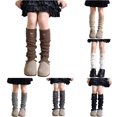 thumbnail image 1 of Hauaitttt Kids Leg Warmers Knitted Leg Warmers Loose Socks Knee High Leg Warmers for Girls Kid Girls Show Socks, 1 of 4