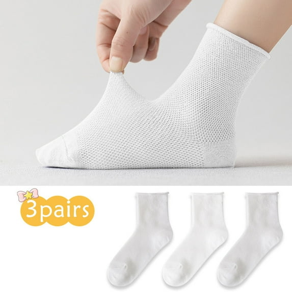 Hauaitttt Kids Socks for Boys and Girls Breathable Comfortable Outdoor Sports Socks with Elasticity for Daily Wear and Active Play for Sneakers All Seasons All Kids Socks Boys Size 12c Socks Socks