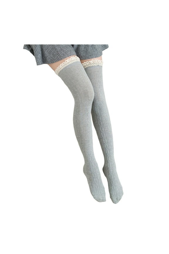 Knit Solid High Women Splice Lace Socks Stocking Stocks Long Socks Are You Nasty Shorts Panic Heart Thigh High Tights Ringleader Boots Garter Belt Pantyhose Tights Women High Waist Tights