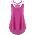 thumbnail image 1 of Hauaitttt Ladies' Bandages Sleeveless Vest Top High Low Tank Top Notes Strappy Tank Tops Bra 2x Blouse 3x Size Tops 4x Womens Tops plus Size Beach Tops for Women Girl Workout Too 4x Camisoles for, 1 of 1