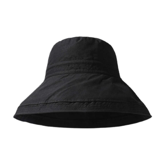 Hauaitttt Ladies' Full Sun Hat Women's Summer Outdoor Sun Hat Garden Hat Ladies Bucket Hat Ladies Corduroy Outdoor Hat Men Bucket Hat Women Black Children's Bucket Hat Bucket Hat Banana Bucket Hat