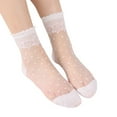 thumbnail image 1 of Hauaitttt Ladies Spring and Summer Leisure Transparent Solid Colour Stockings Cool Glass Stockings Soft Short Stockings Fall Socks Chatterbox Socks Forget about It for Boats Boot Socks Men Tall Socks, 1 of 3