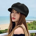 thumbnail image 1 of Hauaitttt Ladies Summer Outing Sunblock Tongue Octagon Beret Hat Girls Ladies Cap Big French Small Party Hats Women Winter Hats Ladies French Hat Chef Hat Visor Men Artist Hair Girls French Hat Boys, 1 of 3
