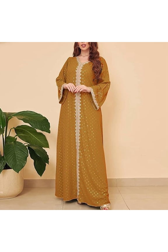 Lady Gold Stamped Dubai Gown plus Size Women Robes Lightweight Women Bathrobe plus Size Kimono Robe for Women Women Robe 3x Hooded Jumpsuit Short Robes for Women Womens Robe Hood Short